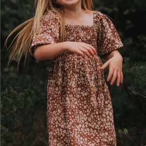 Rylee & Cru Brown Kids Dress
